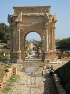 Leptis Magna, Arch of Septimius Severus. Photo courtesy of Susan Kane. 