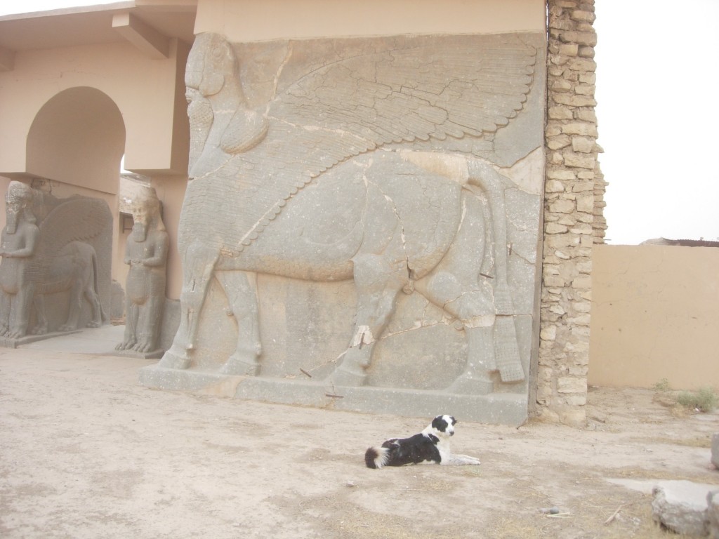 Reconstructed entrance to the Northwest palace. Photograph by the 94th Engineering Battalion, October 2008.