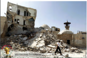 By monitoring a wide range of social media, ASOR’s Syrian Heritage Initiative seeks to identify and document destruction as it occurs in real time with a view to developing plans to restore Syria and Iraq’s cultural heritage. Image from the Syrian Heritage Initiative Weekly Report 18.